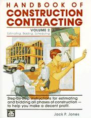 Cover of: Handbook of Construction Contracting: Estimating, Bidding, Scheduling, Vol. 2