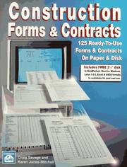 Cover of: Construction forms & contracts