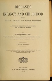 Cover of Diseases of infancy and childhood by fischer, louis