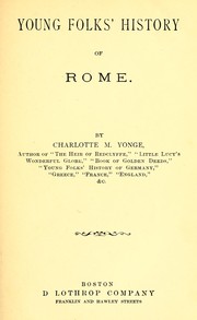 Cover of: Young folk's history of Rome by Charlotte Mary Yonge