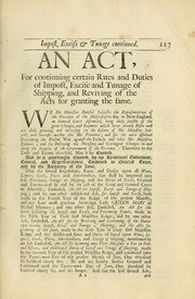 Cover of: Acts and laws passed by the Great and General Court or Assembly of his Majesties Province of the Massachusetts-Bay in New-England: begun and held at Boston on Wednesday the twenty-ninth of May 1695