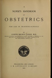 Cover of: A nurse's handbook of obstetrics, for use in training-schools