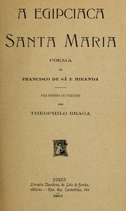 Cover of: A Egipciaca Santa Maria: poema