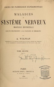 Cover of: Maladies du système nerveux: leçons professées a la Faculté de médecine