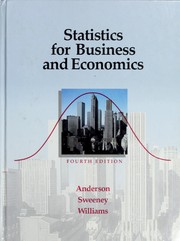 Cover of: Statistics for business and economics by David Ray Anderson