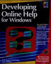 Cover of: Developing online Help for Windows