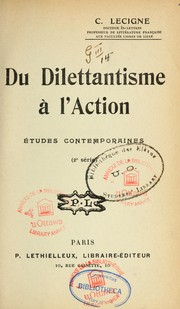 Cover of: Du Dilettantisme à l'action: études contemporaines