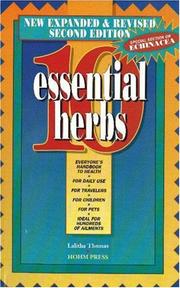 Cover of: 10 Essential Herbs/Everybody's Handbook to Health by Lalitha Thomas