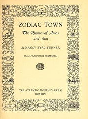 Cover of: Zodiac town: the rhymes of Amos and Ann