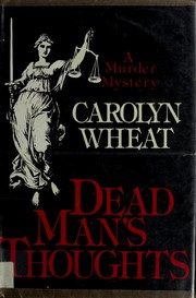 Cover of: Dead man's thoughts: a murder mystery