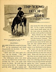 Cover of: The young ditch rider: a story of the plains, to which is added In the land of the mirage, and other stories