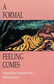 Cover of: A Formal Feeling Comes: Poems in Form by Contemporary Women