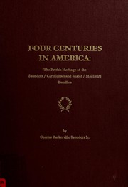 Cover of: Four centuries in America by Charles B. Saunders
