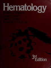 Cover of: Haematology by William J. Williams
