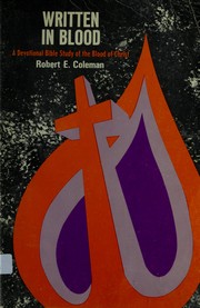 Cover of: Written in blood by Robert Emerson Coleman