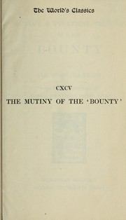 Cover of: The mutiny and piratical seizure of H.M.S. Bounty