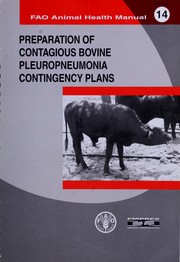 Cover of: Preparation of contagious bovine pleuropneumonia contingency plans