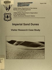 Cover of: Imperial Sand Dunes: visitor research case study
