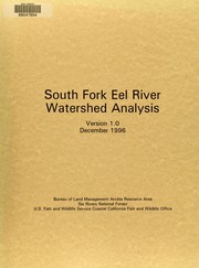 South Fork Eel River Watershed analysis by David Fuller