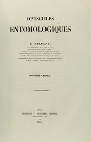 Cover of: Supplément à la monographie des coléoptères trimères sécuripapes [sécuripalpes by Martial Étienne Mulsant