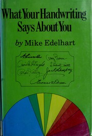 Cover of: What Your Handwriting Says About You by Michael Edelhart