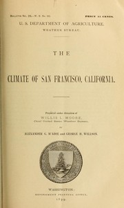 Cover of: The climate of San Francisco, California
