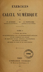 Cover of: Exercices de calcul numérique by Paul Aubert