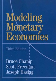 Cover of: Modeling monetary economies