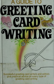 Cover of: A Guide to greeting card writing