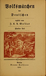 Volksmärchen der Deutschen by Johann Karl August Musäus