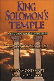 Cover of: King Solomon's Temple by E. Raymond Capt