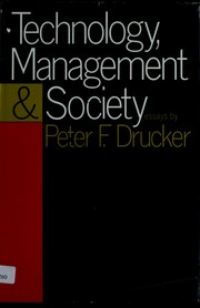 Cover of: Technology, management and society