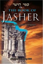 Cover of: Book of Jasher | J.H. Parry