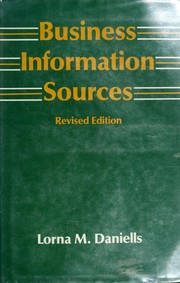 Cover of: Business information sources