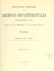 Cover of: Inventaire sommaire des archives départementales antérieures à 1790 by Nord (France : Département). Archives