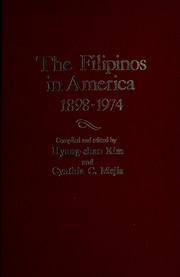 Cover of: The Filipinos in America, 1898-1974 | Kim, Hyung-chan.