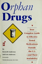 Cover of: Orphans Drugs by Ken Anderson