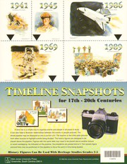 Cover of: Timeline Snapshots for 17th-20th Centuries [chart]