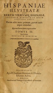 Cover of: Hispaniae illvstratæ by Andreas Schottus