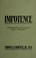 Cover of: Impotence