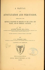 Cover of: A manual of auscultation and percussion