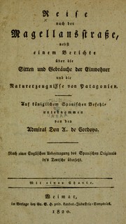 Cover of: Reise nach der Magellansstrasse by José Vargas Ponce