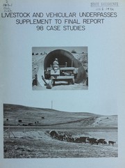 Cover of: Livestock and vehicular underpasses by A. A. Jones