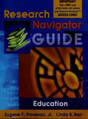 Cover of: Research Navigator Guide: Education (Research Navigator Guide: Education) | 