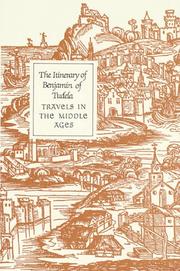 Cover of: The itinerary of Benjamin of Tudela by Benjamin of Tudela