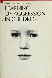 Cover of: Learning of aggression in children