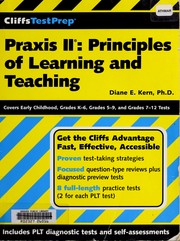 Cover of: CliffsTestPrep Praxis II: principles of learning and teaching