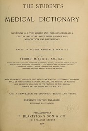 Cover of: The student's medical dictionary by George M. Gould