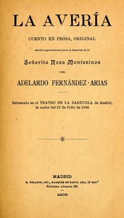 Cover of: La avería by Adelardo Fernández Arias
