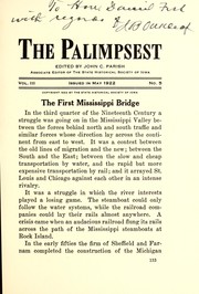 Cover of: The palimpsest: May 1922